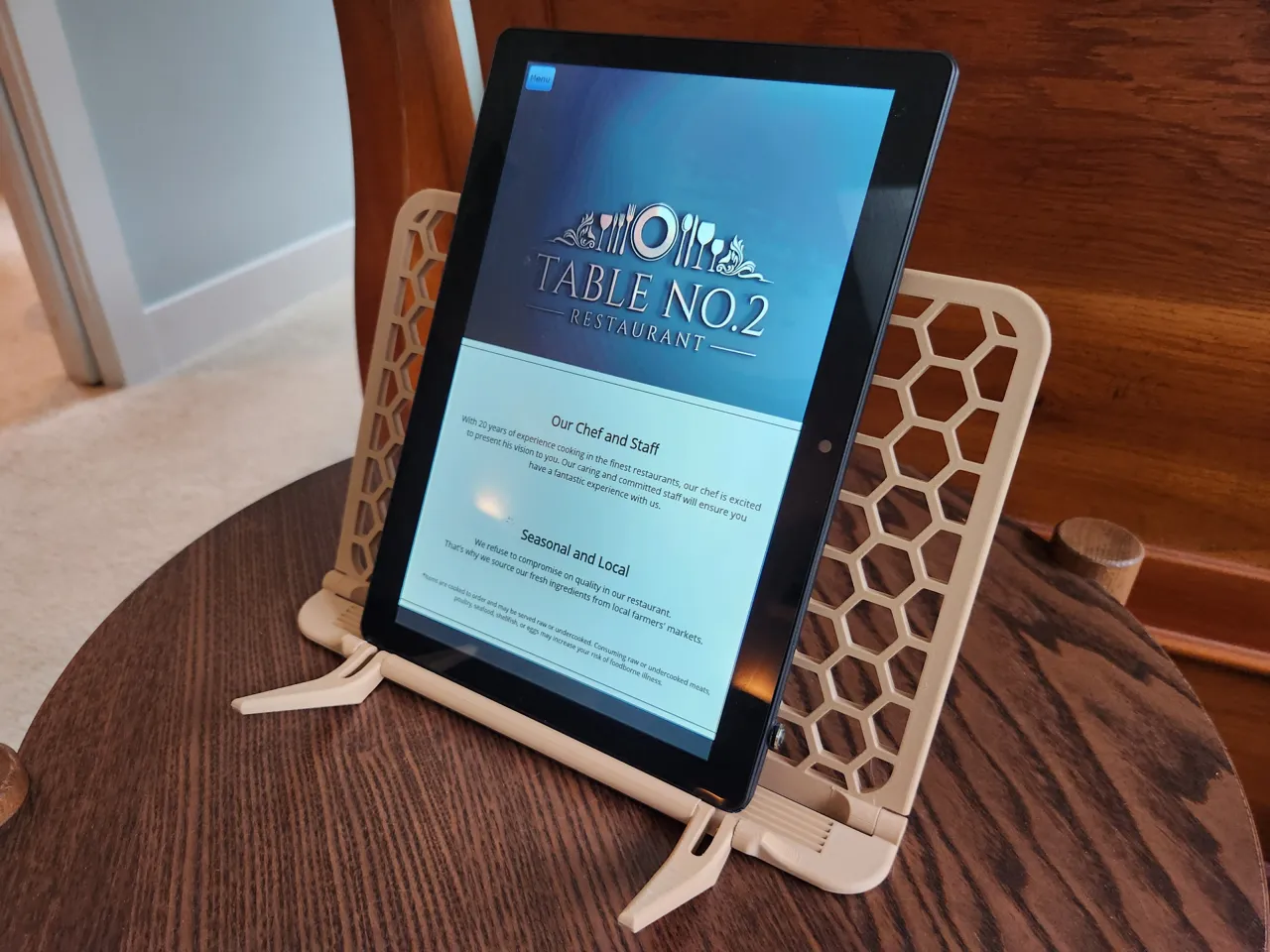 Foldable Book or Tablet Stand view 3