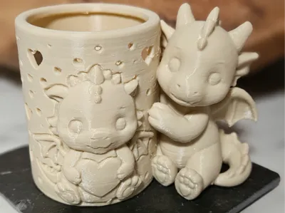 Cute Dragon LED Tealight Holder