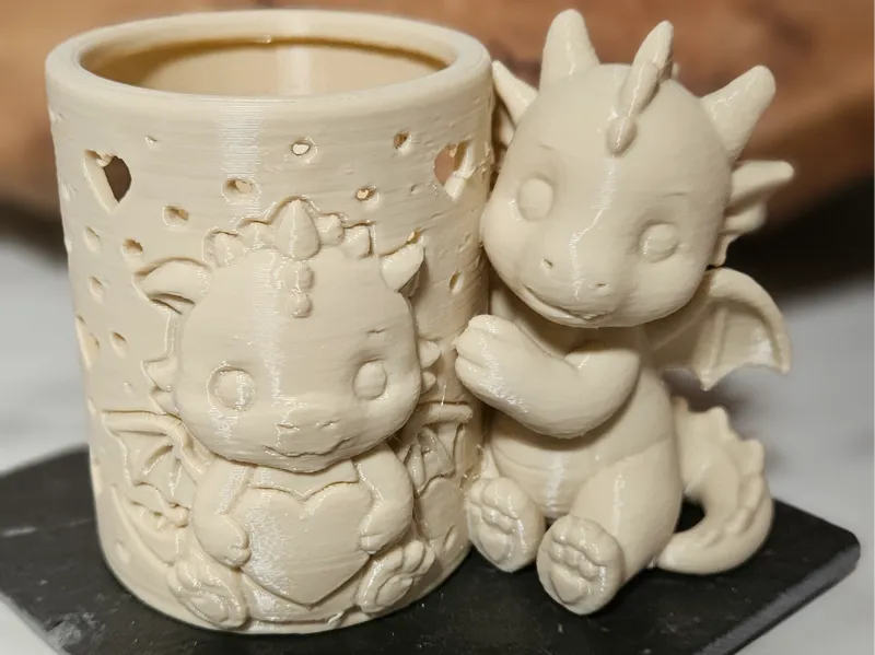 Cute Dragon LED Tealight Holder