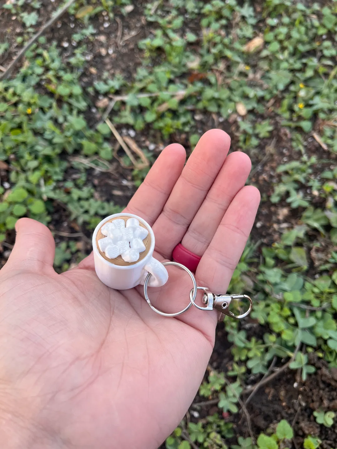 Christmas Hot Coco Keychain view 3