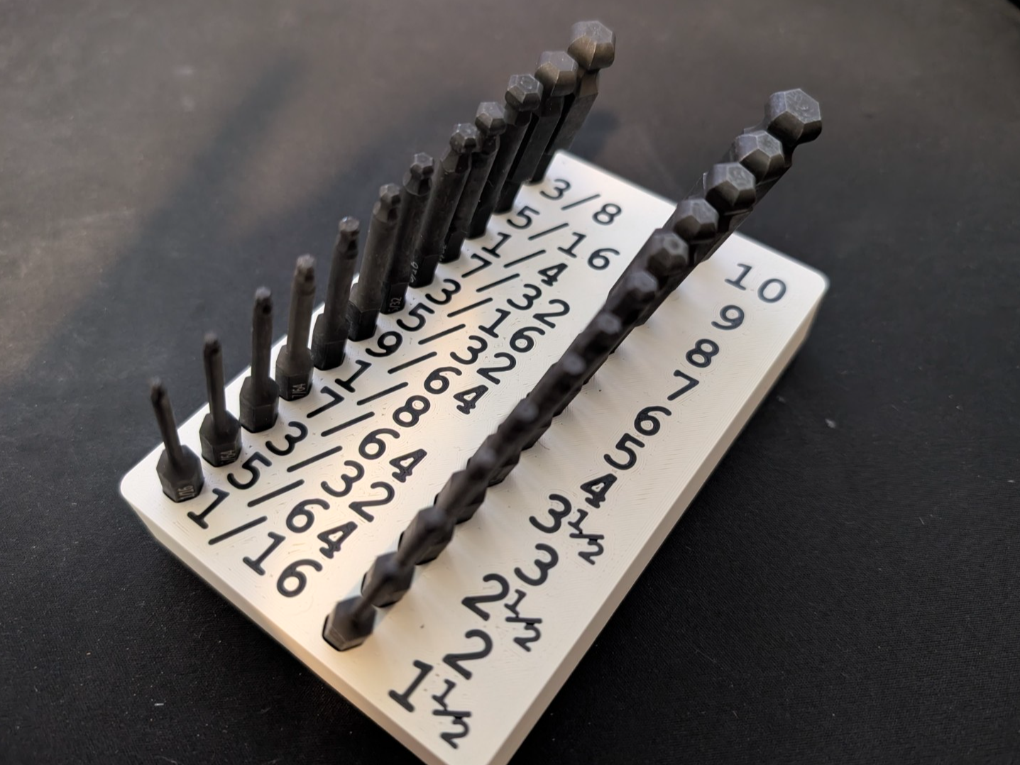 Gridfinity Hex Bit Trays (Metric & SAE)