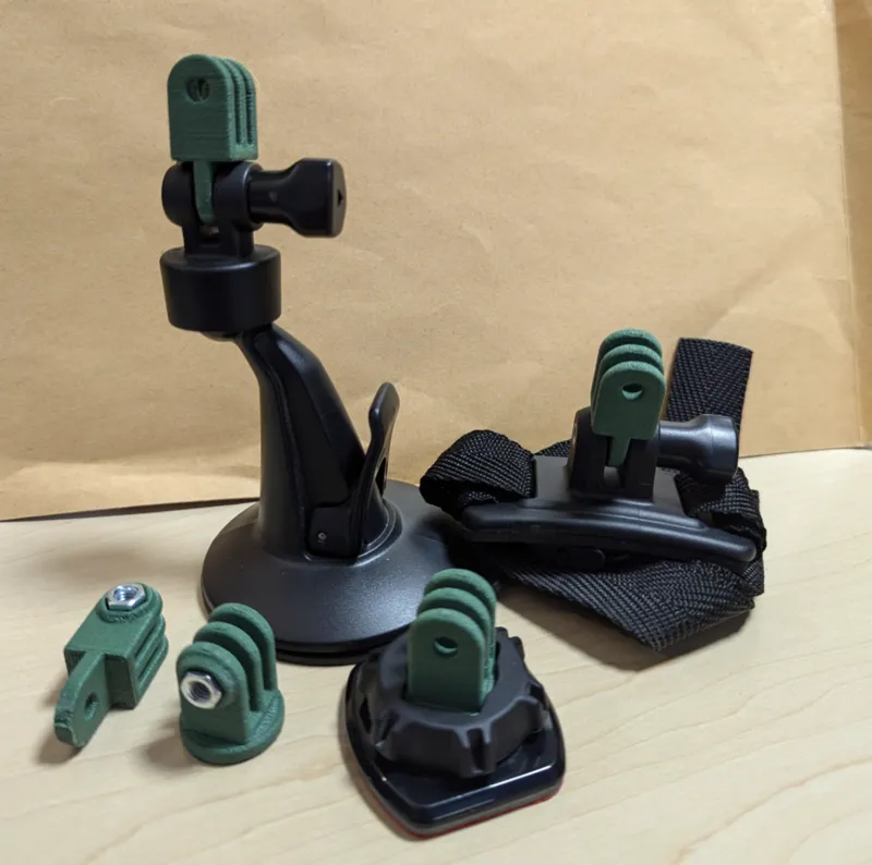 Garmin Virb to GoPro mounting adapter