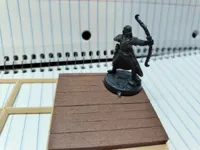 Tuile de sol texturée bois pour plateau de jeu (2x2) — photo 2
