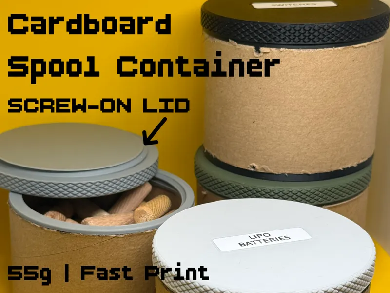 Cardboard Spool Container