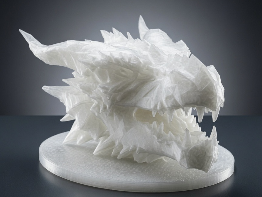 Crystal Dragon Head – Wall Mount + LED Ready 