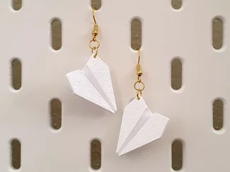 Paper plane - Origami Earrings