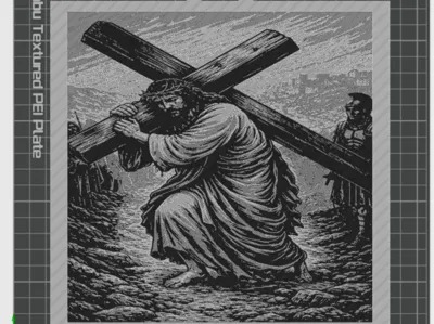 Jesus Walking The Cross