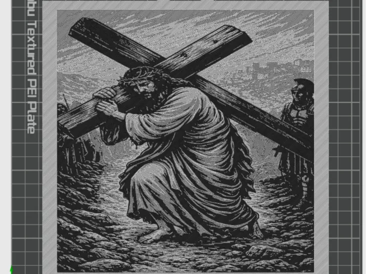 Jesus Walking The Cross