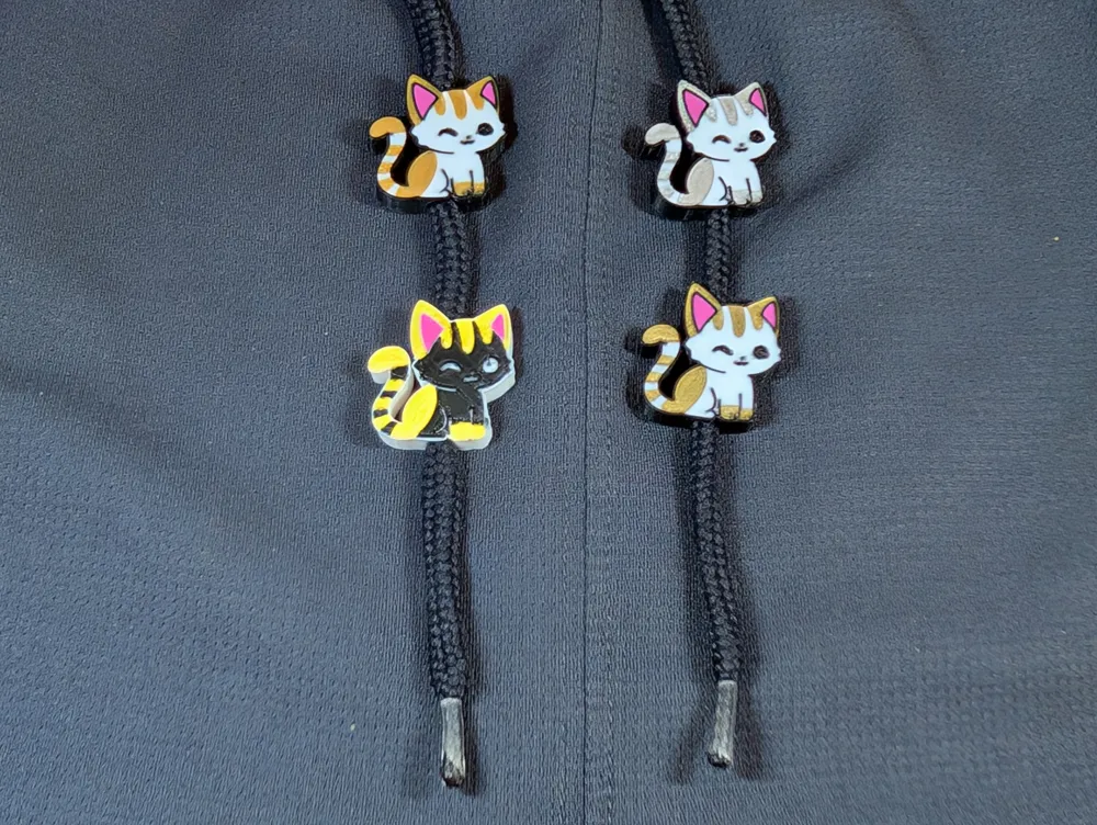 Cute Kitty Cat Drawstring Charm by sidbarret007 MakerWorld: Download ...