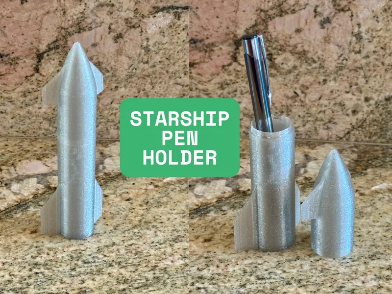 SpaceX Starship Pen/Pencil Holder
