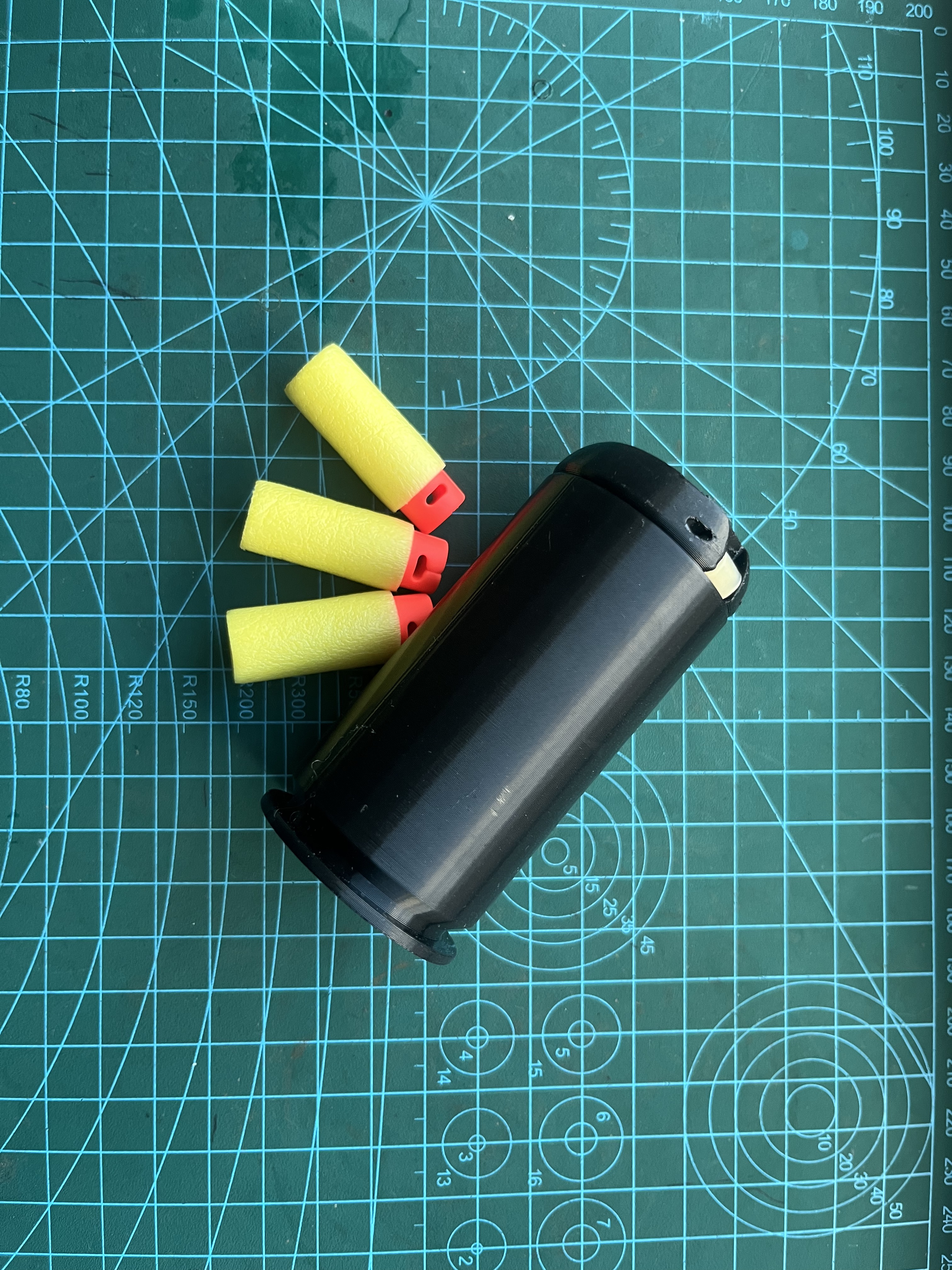 Miniatura 2 do modelo 3D 皮筋软弹40mm榴弹玩具模型-加强版