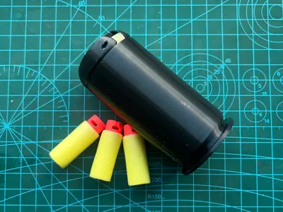 Rubber band foam dart 40mm grenade toy model - enhanced version