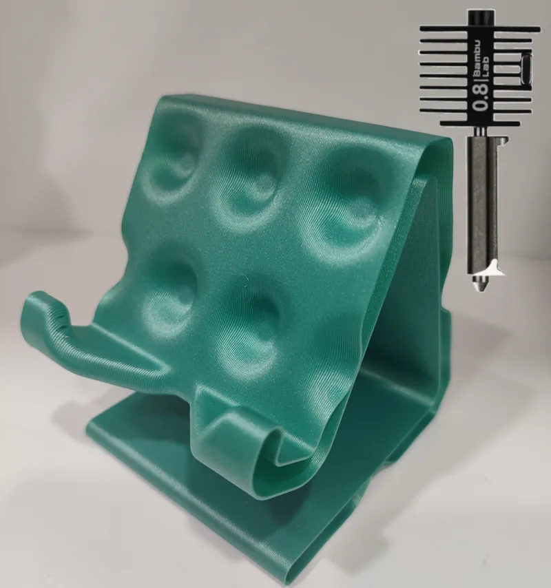 Phone Stand Spiral Vase Mode (with 0.8mm nozzles)