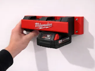 Milwaukee M18 4-Slot Battery Wall Mount