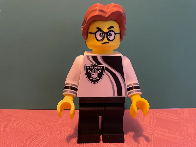 NFL Las Vegas Raiders Fan Big Brick Figure (6:1)