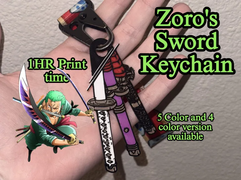 Zoro's 3 Swords one piece
