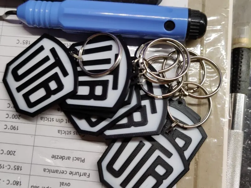 UTB factory logo keychain