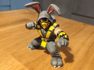 Scorpion Bugs Bunny style Mortal Kombat style