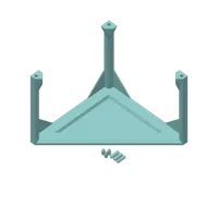 Étagère d'angle triangulaire empilable — photo 3