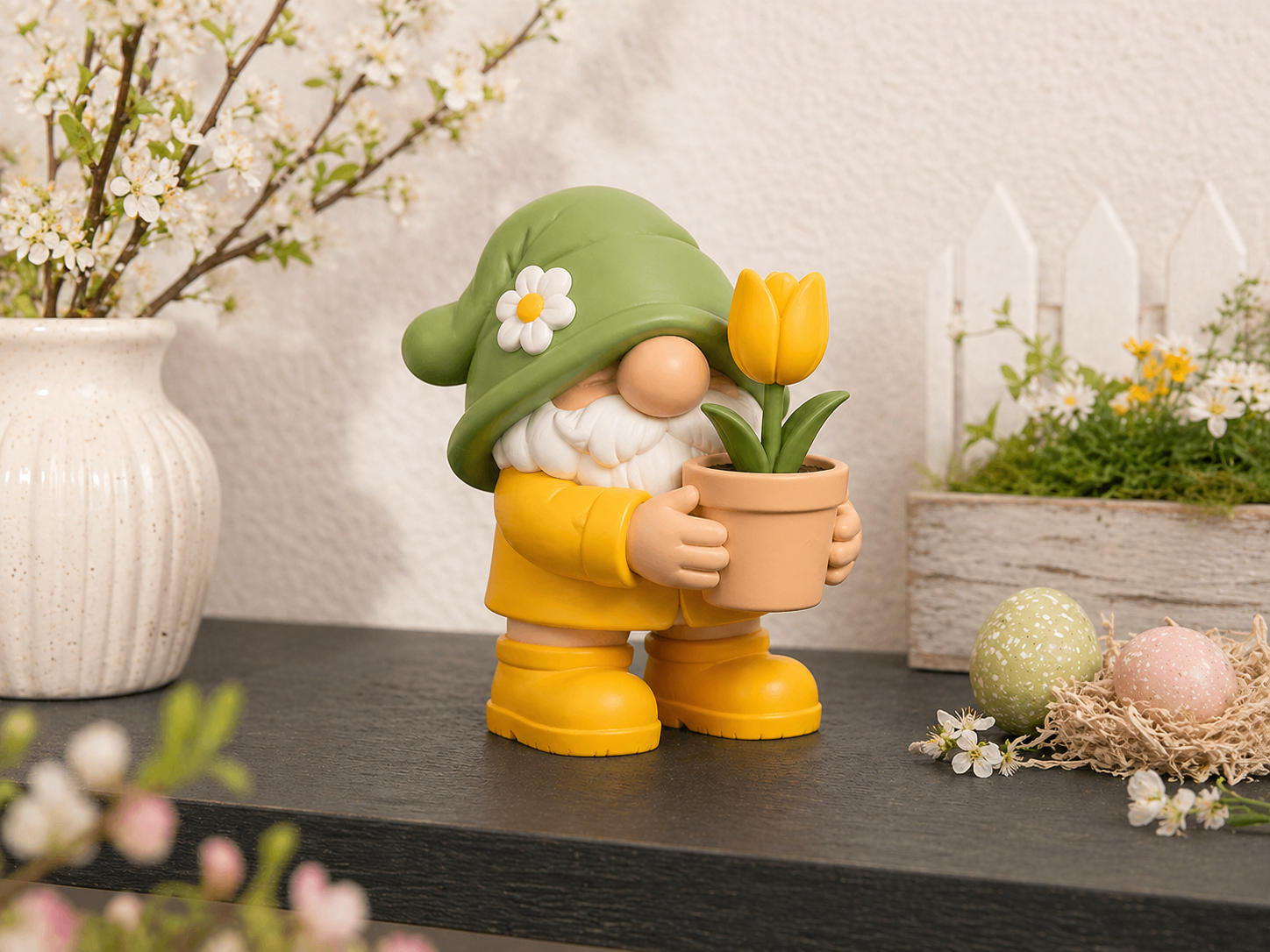 Cute Garden Gnome Tulip  | Gnome Spring Bundle