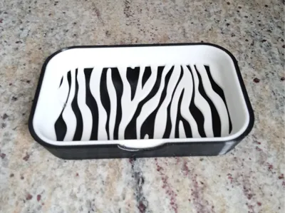 ZEBRA_Drain // Modern Sleek Soap Dish 