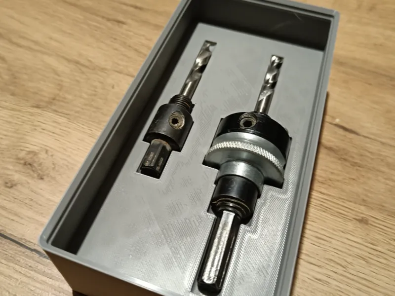 GridFinity Hole saw center holder