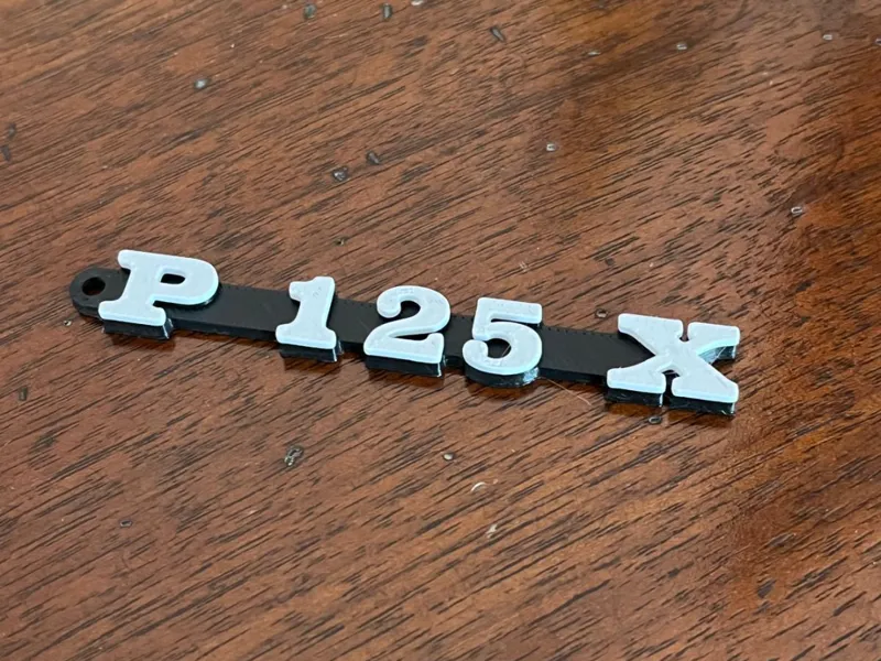 Vespa PX badge keychain