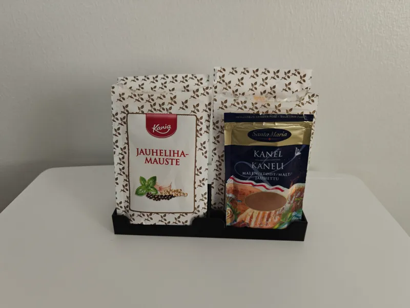 Spice packet organizer