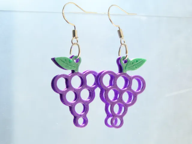 Modern Grape Cluster Earrings