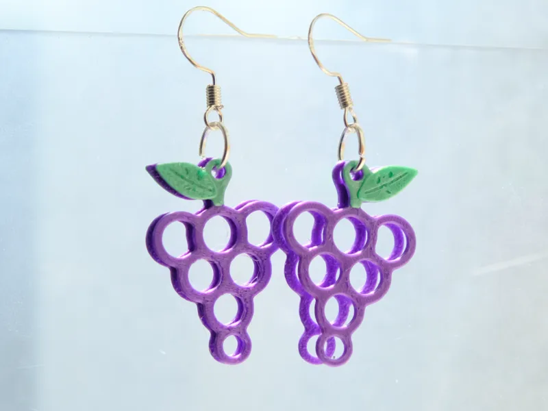 Modern Grape Cluster Earrings