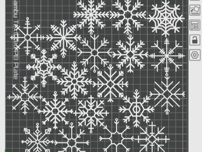 Christmas ornamet snowflakes dia.50mm