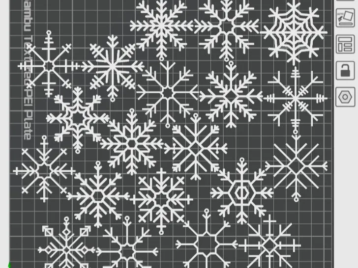 Christmas ornamet snowflakes dia.50mm