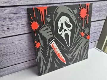 Adorno temático: Ghostface - Horror HueForge — vista de referencia 4