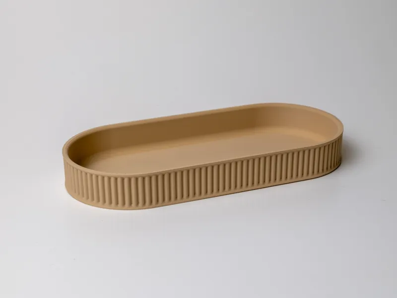 Oval ribbed tray / Sunglasses tray