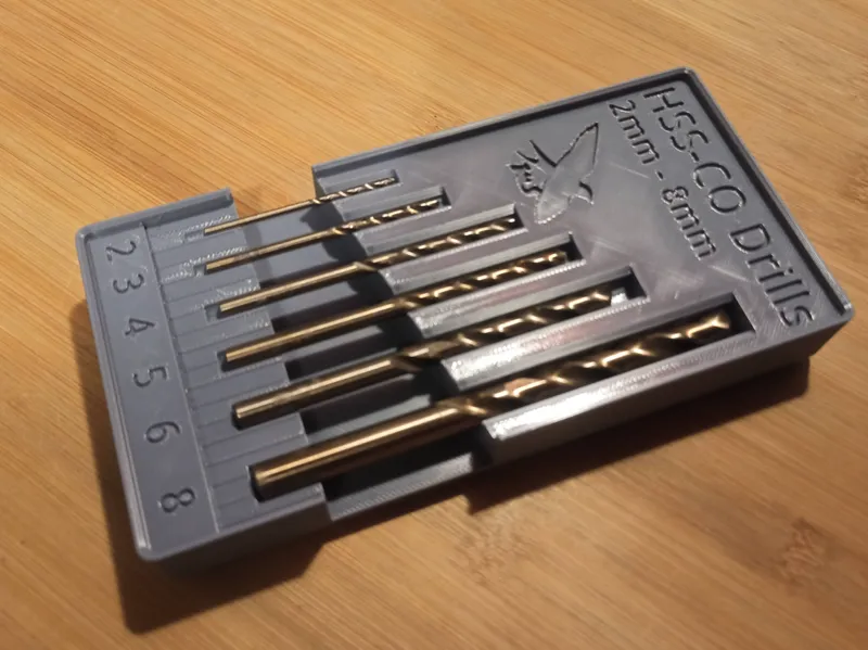 Gridfinity for Drills 2-8mm HSS-CO Bosch