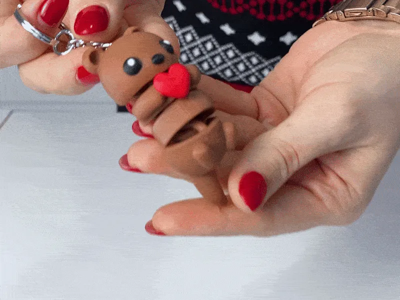 Cute Flexi Otter in Love, Valentines Day view 4