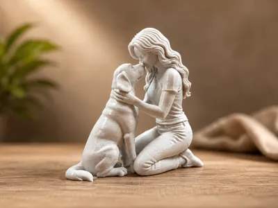 Inseparable – Woman with her Dog