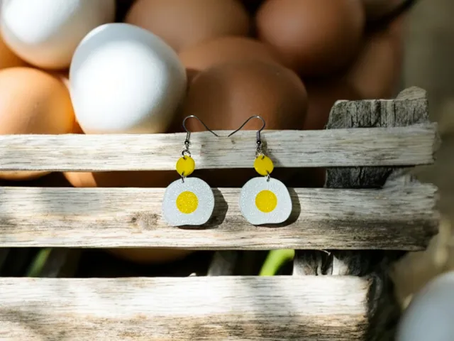 Eggs earrings