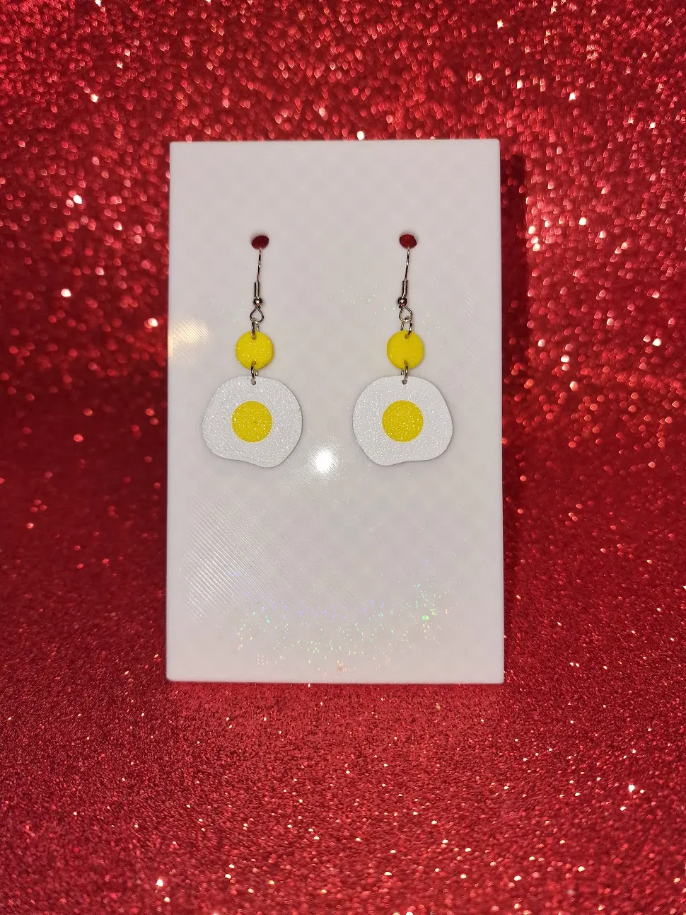 Eggs earrings view 2