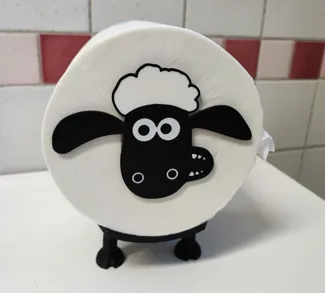 Sheep toilet paper holder