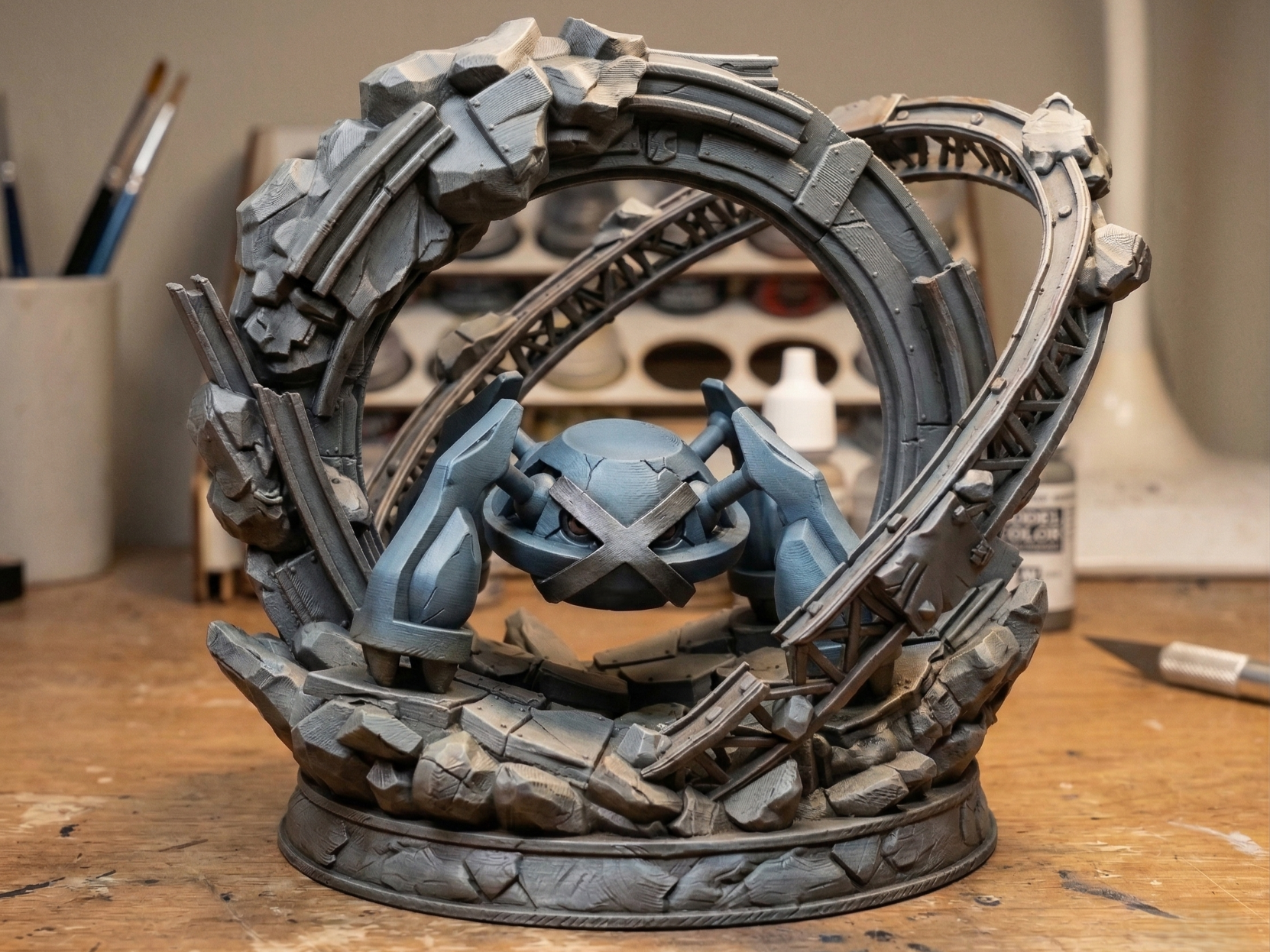 Metagross Magnetic Field Diorama