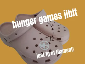 Hunger Games Mockingjay Pin Croc Jibit