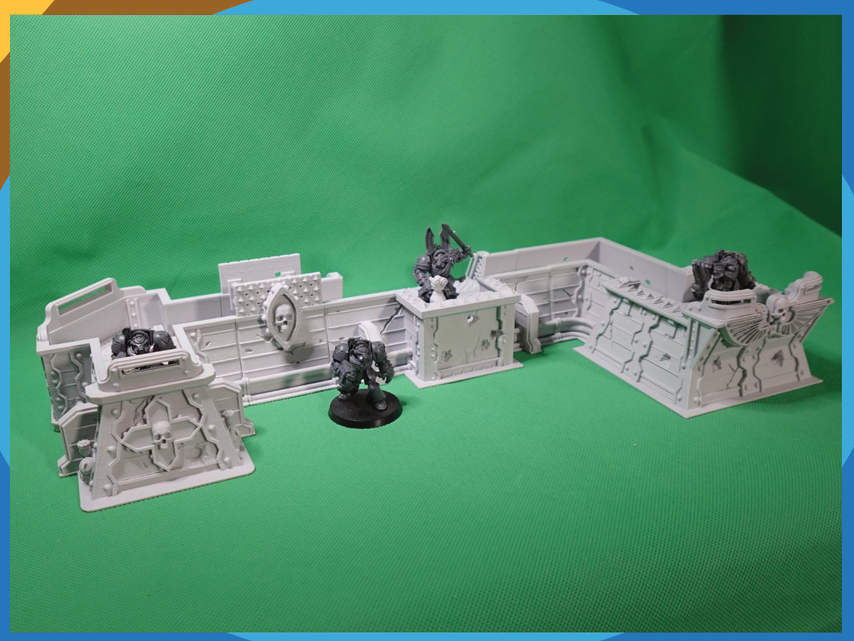 Oldhammer Imperial  Bunker Set C, Modular Terrain