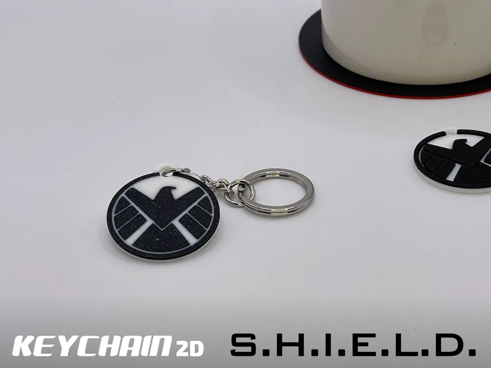 Mini Shield Keychain S.H.I.E.L.D (Shield) Keychains 2D/3D - Marvel by ...