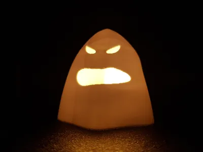 Halloween mad Ghost Tealight