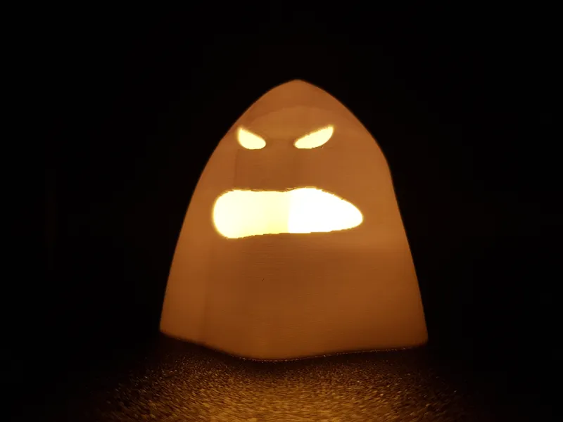 Halloween mad Ghost Tealight