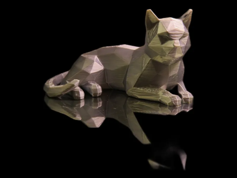 Low Poly Resting Cat