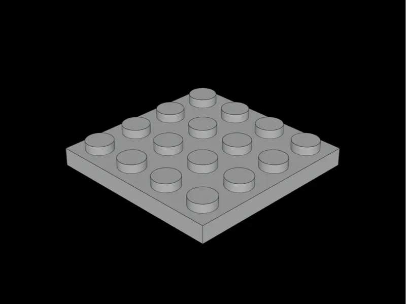Brick Compatible Plate 4 x 4