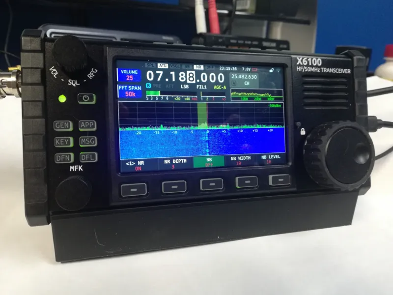 协谷x6100短波电台 QRP 收发器桌面支架