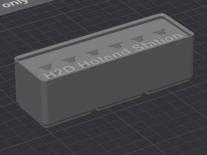 H2D Hotend Station Gridfinity